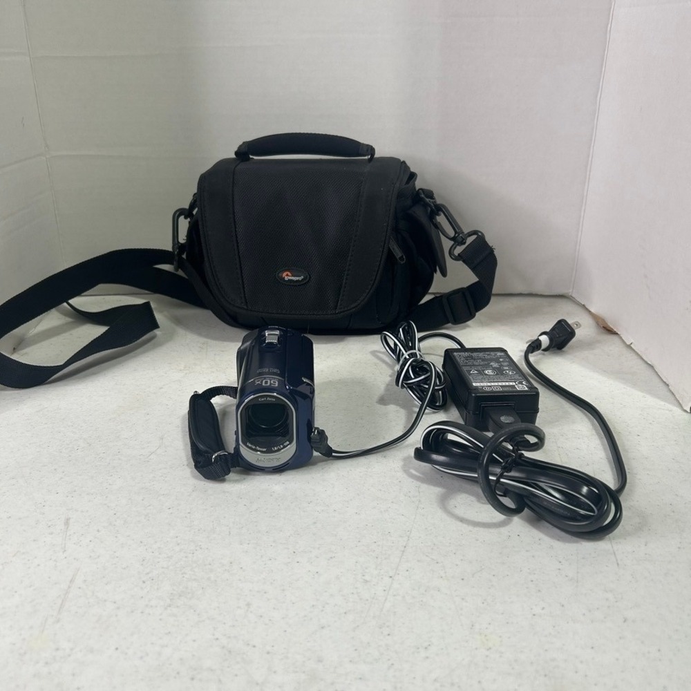 Sony Handycam DCR-SX41 Blue Digital Camcorder 60x Zoom Bundle with Lowepro Case
